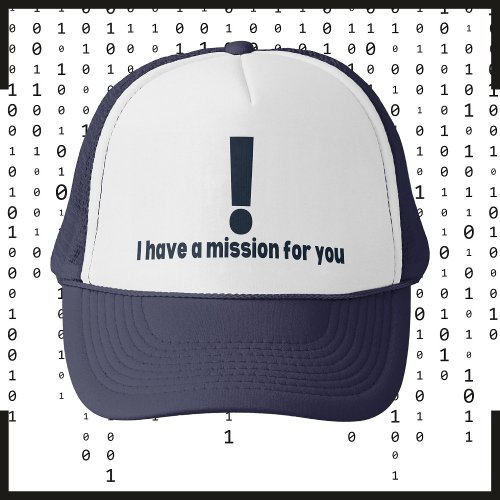 Funny gamer hat Exclamation point mission Trucker Hat
