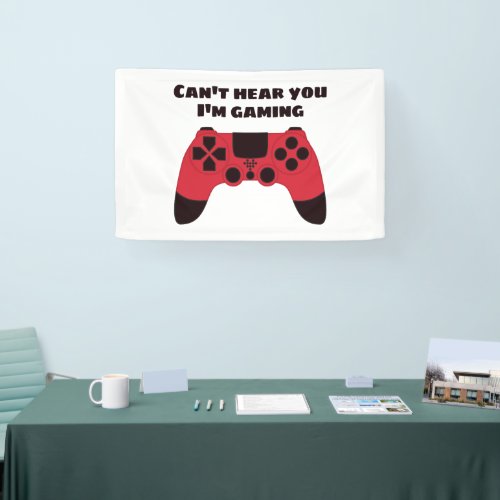 Funny Gamer Meme - Videogames Nerd Typographic Banner