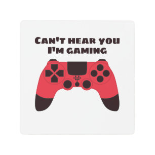 Funny Gamer Meme - Videogames Nerd Typographic Metal Print