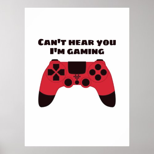 Funny Gamer Meme - Videogames Nerd Typographic Poster
