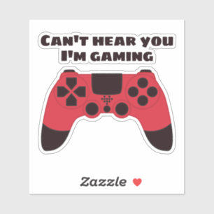 Funny Gamer Meme - Videogames Nerd Typographic Sticker