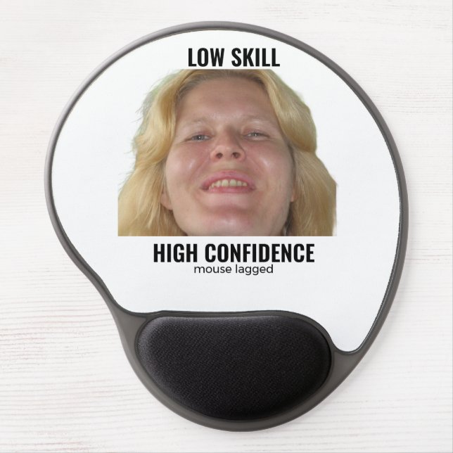 Funny Gamer Mouse Lagged Meme Wrist Rest Mouse Pad (Front)