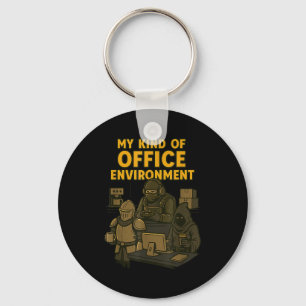 Funny Gamer Office Work Sarcasm Gamer Nerd Office  Keychain