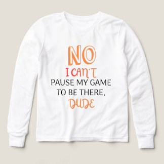Funny Gamer Quote Can't Pause My Game Tri-Blend Shirts