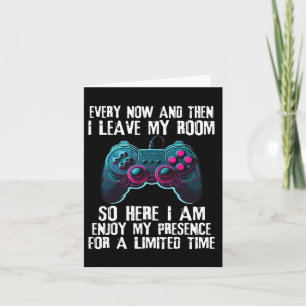 Funny Gamer Sayings For Boys Teens Video Game Gami Card