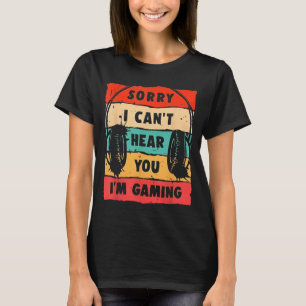 Funny Gamer Shirt for Teens Boys Men Video Gaming