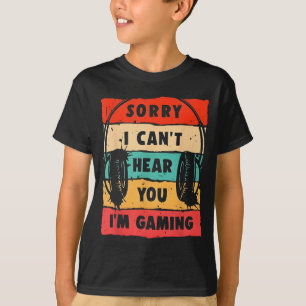 Funny Gamer Shirt for Teens Boys Men Video Gaming