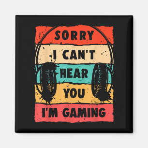 Funny Gamer Shirt For Teens Boys Men Video Gaming Magnet
