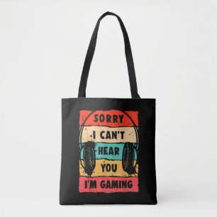Funny Gamer Shirt for Teens Boys Men Video Gaming Tote Bag