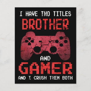 Funny Gamer Vintage Video Games For Boys Brother
