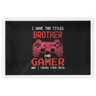 Funny Gamer Vintage Video Games For Boys Brother Acrylic Tray