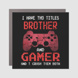 Funny Gamer Vintage Video Games For Boys Brother Car Magnet