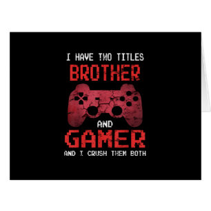 Funny Gamer Vintage Video Games For Boys Brother Cards