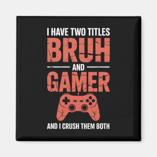 Funny Gamer Vintage Video Games For Boys Brother S Magnet