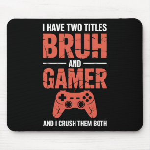 Funny Gamer Vintage Video Games For Boys Brother S Mouse Pad