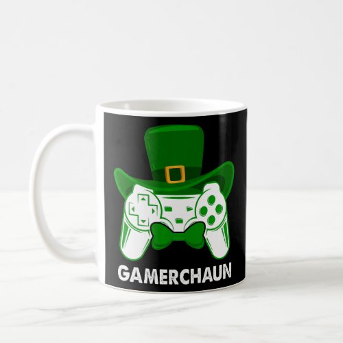Funny Gamerchaun Irish Gamer Leprechaun St Patrick Coffee Mug