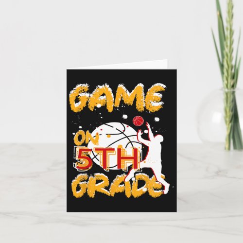 Funny Games On Fifth Grade Basketball First Day Of Card