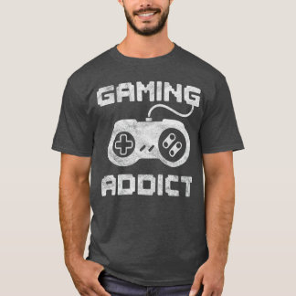 Funny Gaming Addict Controller Video Gamer Player T-Shirt