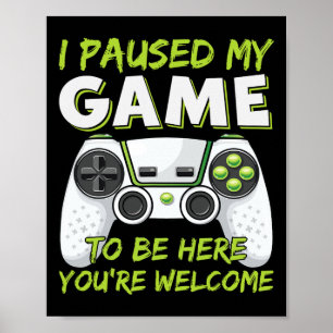 Funny Gaming Boys Girls Men Gamer Video Game 1  Poster