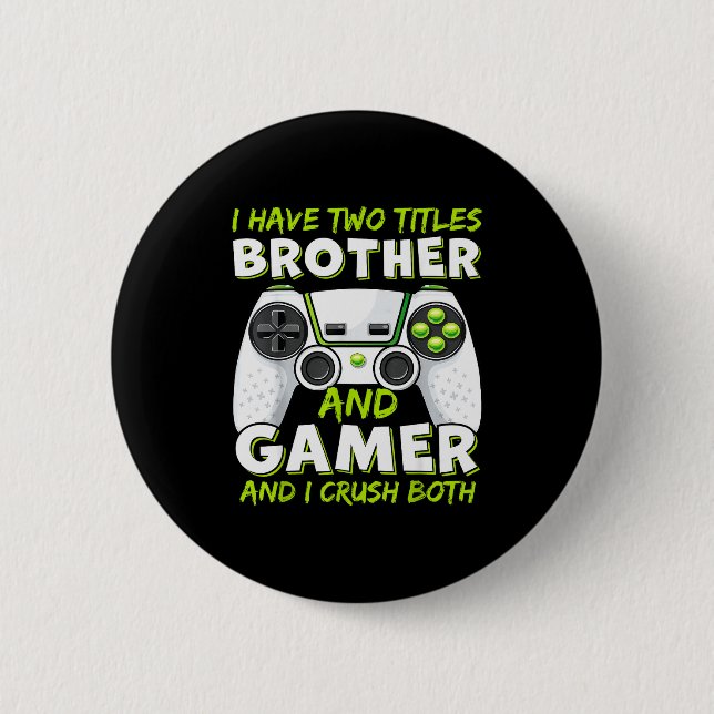Funny Gaming Boys Girls Men Gamer Video Game  Button (Front)