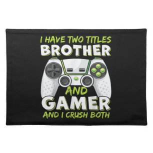 Funny Gaming Boys Girls Men Gamer Video Game Cloth Placemat