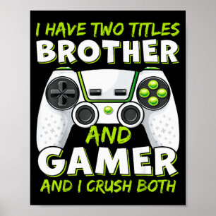 Funny Gaming Boys Girls Men Gamer Video Game Poster