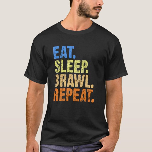Funny Gaming Brawlers Gamers T-Shirt (Front)