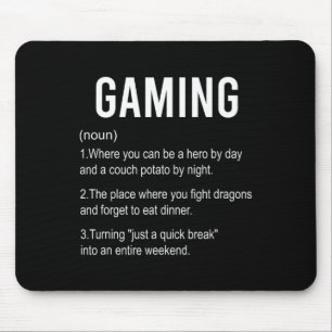 Funny Gaming Definition2 Mouse Pad
