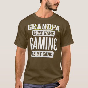 Funny Gaming Gift for Grandpa Fathers Day T-Shirt