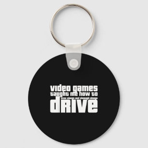 Funny Gaming New Driver Video Game Driving Instruc Keychain