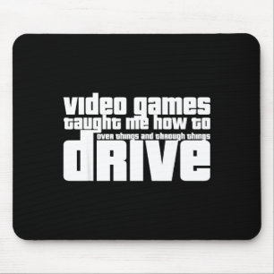 Funny Gaming New Driver Video Game Driving Instruc Mouse Pad