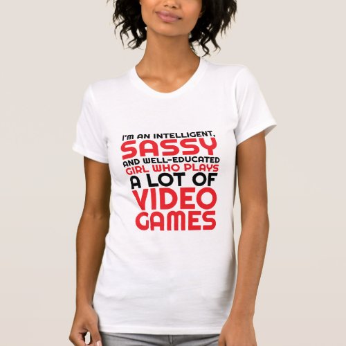 Funny Gaming T_shirt for Geeks and Gamers Girl