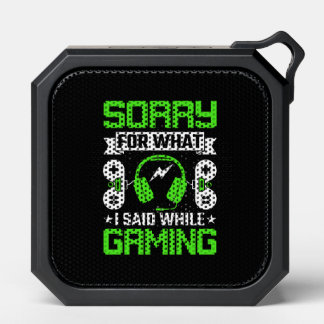 Funny gaming word art bluetooth speaker