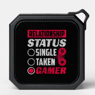 Funny gaming word art bluetooth speaker