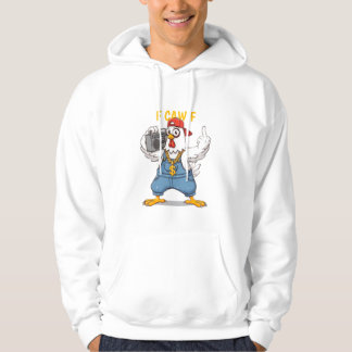 Funny Gangsta Chicken Hoodie F CAW F Hip Hop Style