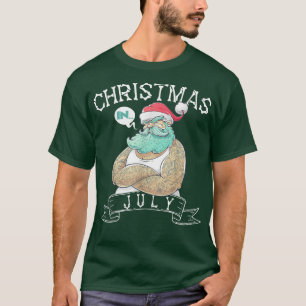 Funny Gangster Santa Christmas in July Grumpy Gran T-Shirt