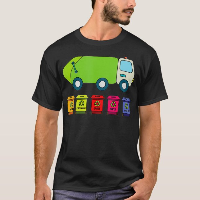 Funny Garbage man shirts Environmental Gifts Recyc (Front)