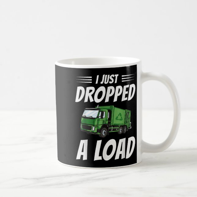 Funny Garbage Truck Driver Costume Sarcastic Trash Coffee Mug (Right)