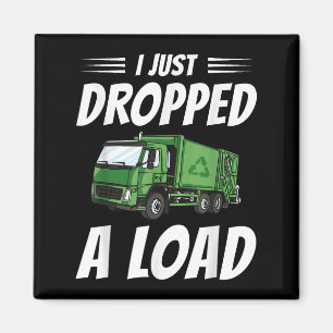 Funny Garbage Truck Driver Costume Sarcastic Trash Magnet