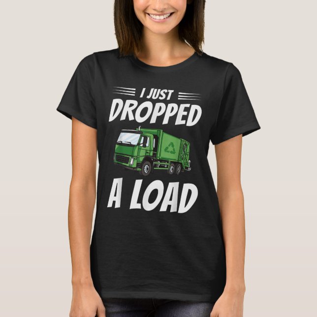 Funny Garbage Truck Driver Costume Sarcastic Trash T-Shirt (Front)