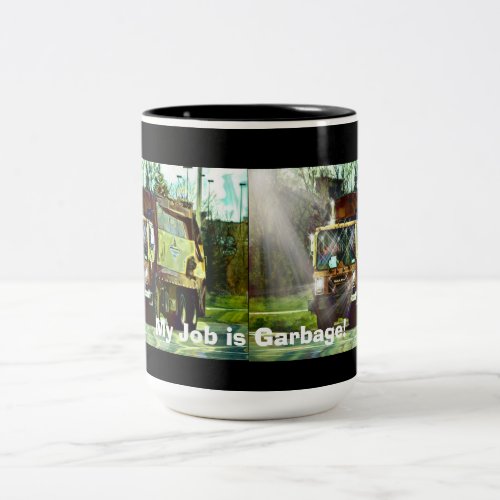 FUNNY GARBAGE TRUCK DRIVERS COFFEE MUGS