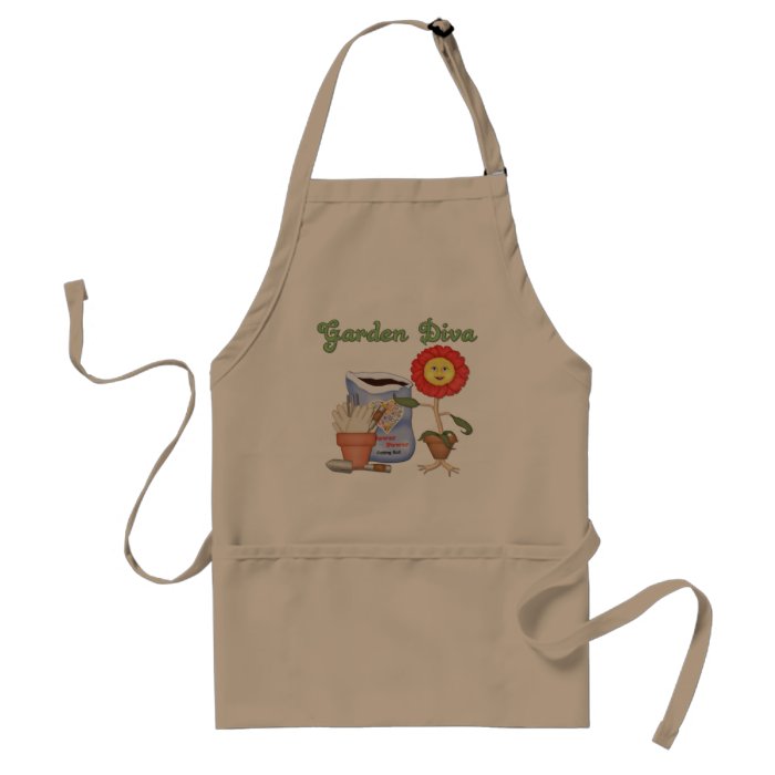 Funny Garden Diva Apron