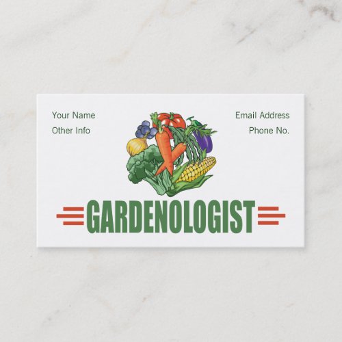 Funny Gardener Business Card Templates