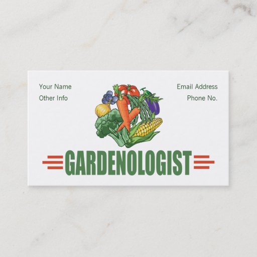 Customizable Funny Gardener Business Card Templates