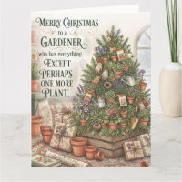 Funny Gardener Christmas Greeting Design