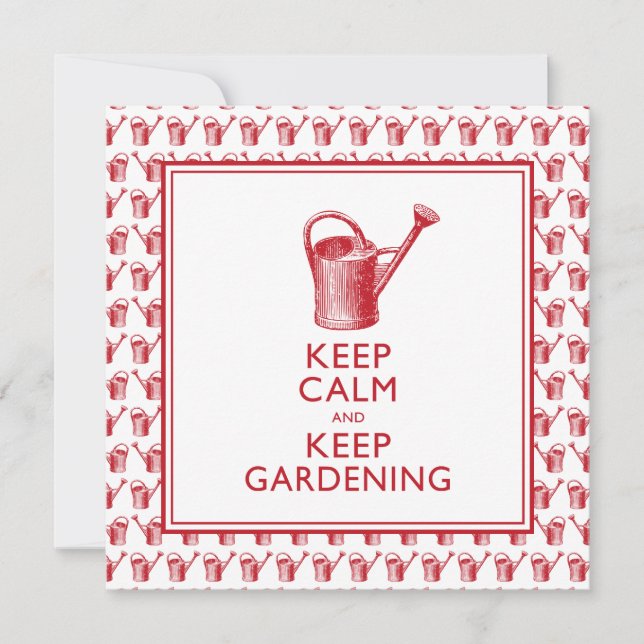 Funny Gardener's Birthday or Retirement Party Invitation (Front)