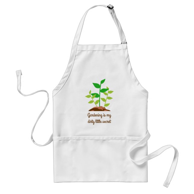Funny Gardening Adult Apron (Front)