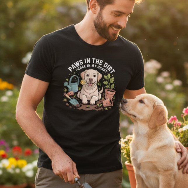 Funny Gardening Dog Shirt Paws In The Dirt Gift (Creator Uploaded)