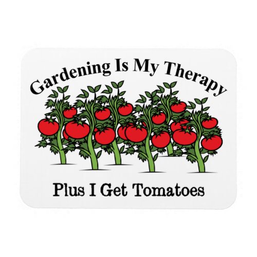 Funny Gardening Is My Therapy Magnet