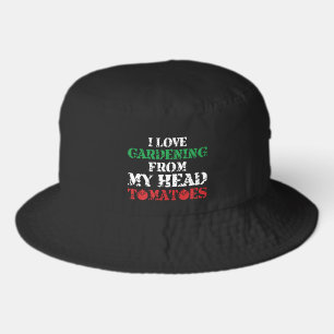 Funny Gardening lovers word art  Bucket Hat